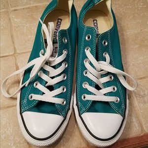 ❌❌SOLD❌❌Teal converse shoes